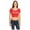 True Red, variant on Roxy Juniors Surf Crop Top Tee (True Red, Large)