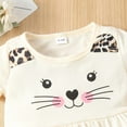 thumbnail image 4 of Afdoent Toddler Baby Girl Clothes Summer 2 Piece Outfit Cat Print Pullover With Leopard Pants & Asymmetrical Skirt Fashion Kids Clothing Set Clothes 2025 Cute Suit 12-24 Months, 4 of 8