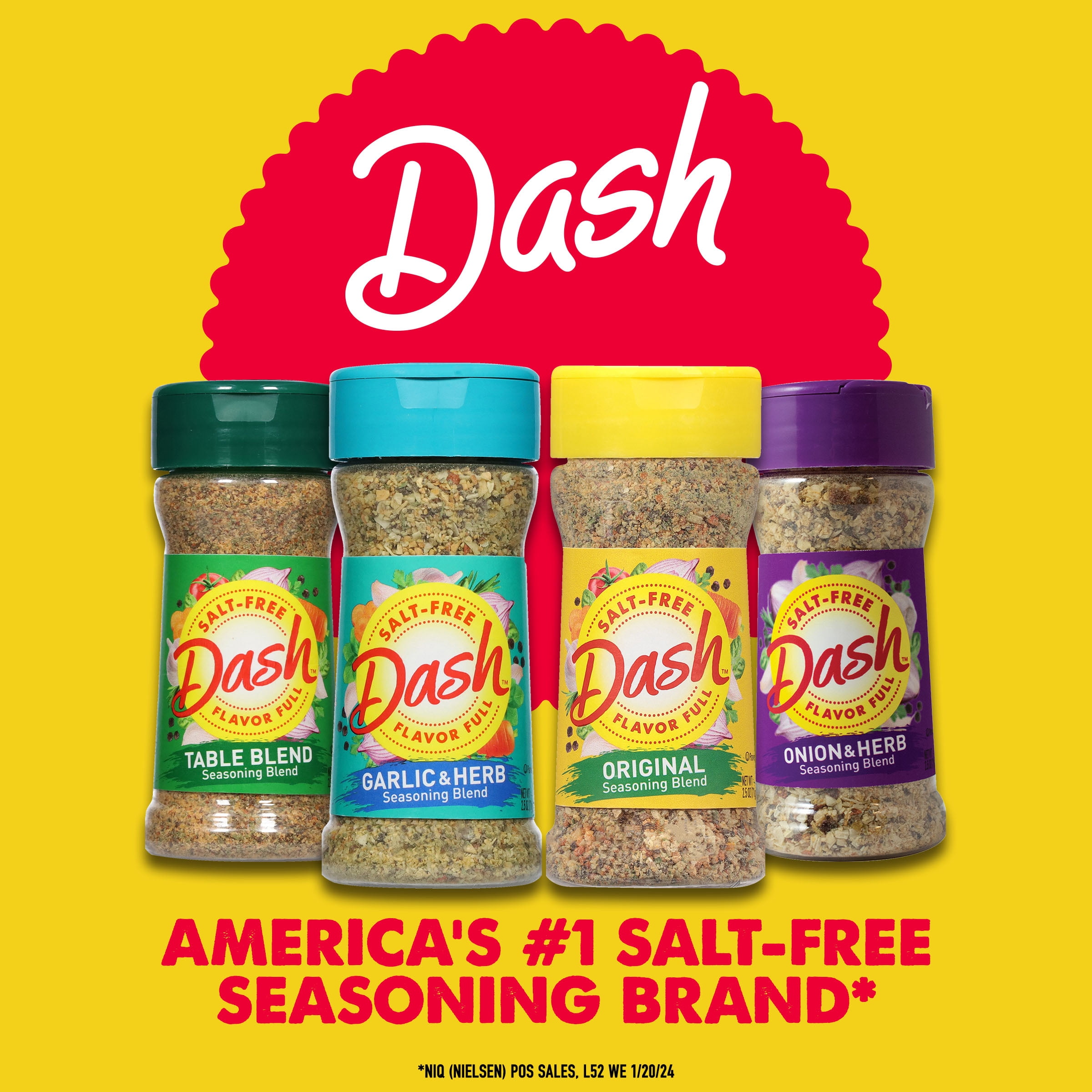 Dash Original Seasoning Blend, Salt free, Kosher, 2.5 oz