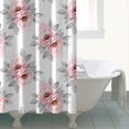 thumbnail image 4 of Pioneer Flower Floral Print Pattern Shower Curtain 84"x72", Bathroom Decorative Shower Curtain Set with 12 Hooks, Waterproof Washable, 4 of 6