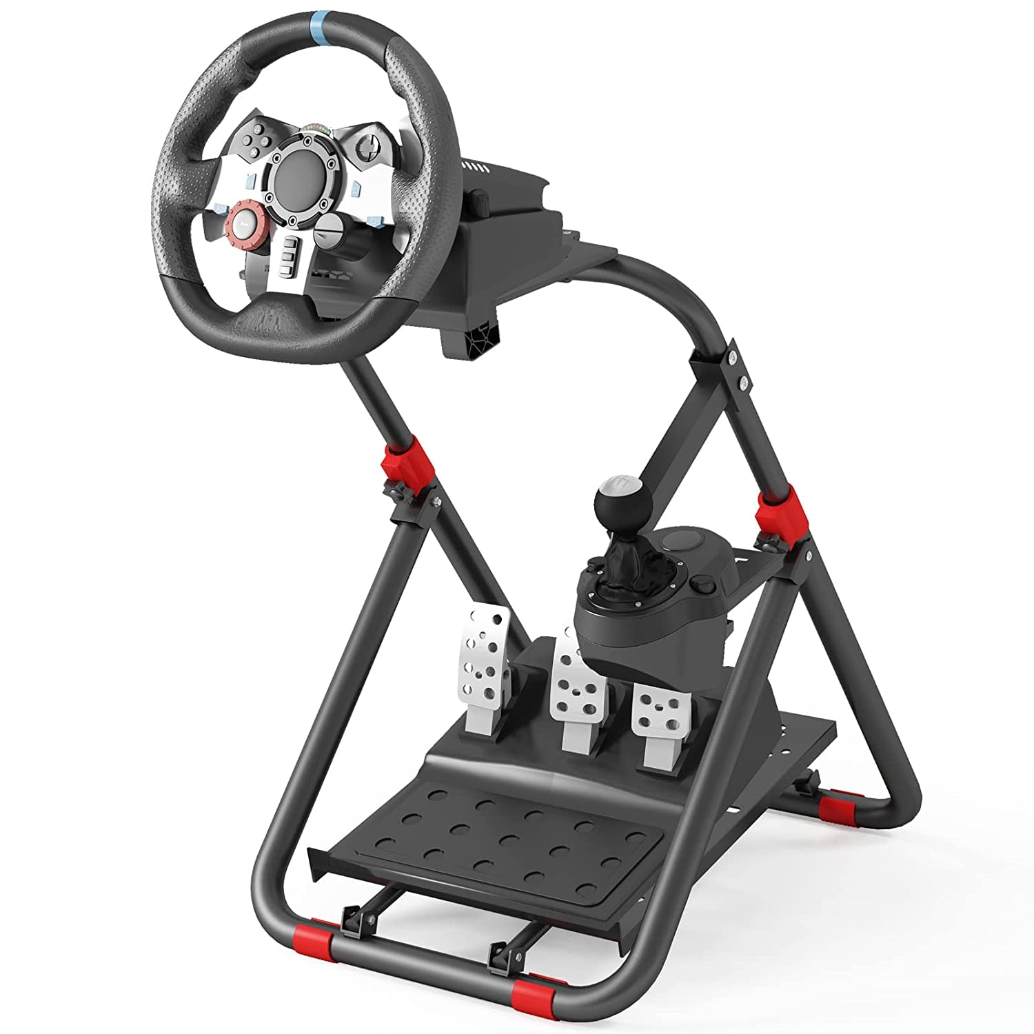 guvsoets Racing Steering Wheel Stand Collapsible Tilt-Adjustable Racing Stand for G920 G29 G923 Supporting Thrustmaster T248X T248 T300 T150 458 TX Xbox PS5 PC - Walmart.com