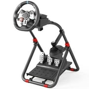 TSJUN Racing Steering Wheel Stand Collapsible Tilt-Adjustable Racing Stand for Logitech Logitech G923 / G920 / G29/ Thrustmaster T248 Ferrari/Xbox