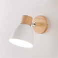 thumbnail image 1 of Tianing Applique Murale en Métal et Bois Style Simple 1 Lumière E27 Incandescente LED, 1 of 3