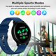 thumbnail image 3 of Pulsera inteligente ZL27 pantalla táctil IPS de 1,28 pulgadas múltiples modos deportivos/podómetro/f Carevas  Negro, 3 of 7