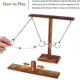thumbnail image 3 of Ring Toss Games Hook and Ring for Kids Adults (Brown, 25cm), Handheld Hook Ring Toss Board Games with Shot Ladder, Outdoor Indoor Handmade Wooden Fast, 3 of 5