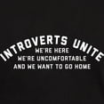 thumbnail image 3 of CafePress - Introverts Unite Dark T Shirt - Men's Classic Graphic Cotton T-Shirt, 3 of 4