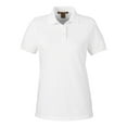 thumbnail image 4 of Harriton M205W Women's Valiant Cotton Snag Protect Polo-White-S, 4 of 6
