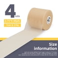 thumbnail image 3 of OK TAPE Pre Wrap Tape (4-Rolls, 120 Yards) - Athletic Foam Underwrap for Sports, Protect for Ankles Wrists Hands and Knees, 2.75 Inches - Beige, 3 of 8