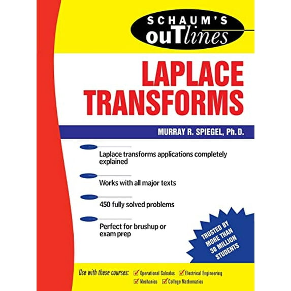 Pre-Owned Schaum's Outlines: Laplace Transforms, 9780070602311, 007060231X, Paperback, 1 edition