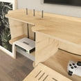 thumbnail image 5 of Pare 54'' Vintage Design Floating TV Stand / Wall Shelf Natural Oak Finish, 5 of 7