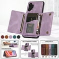 thumbnail image 6 of Dteck Case for Samsung Galaxy A32 5G 6.4-inch,Shockproof Rubber Case Card Holder Wallet Hybrid Leather Kickstand Protective Lightweight Cover for Galaxy A32 5G,Purple, 6 of 6