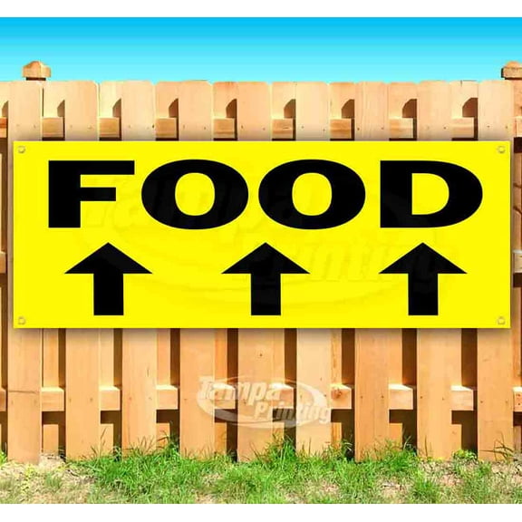 Food 13 oz Vinyl Banner With Metal Grommets