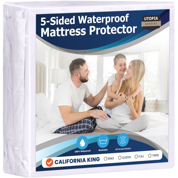 Protector de colchón Utopia Bedding impermeable California King