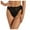 Black, variant on HOWPAY Bikini Bottoms Women High Waisted Crochet Hollow Out V Cut Basic Swim Briefs Full Coverage Solid Color Beach Pool Bathing Suit Bottoms Beige L