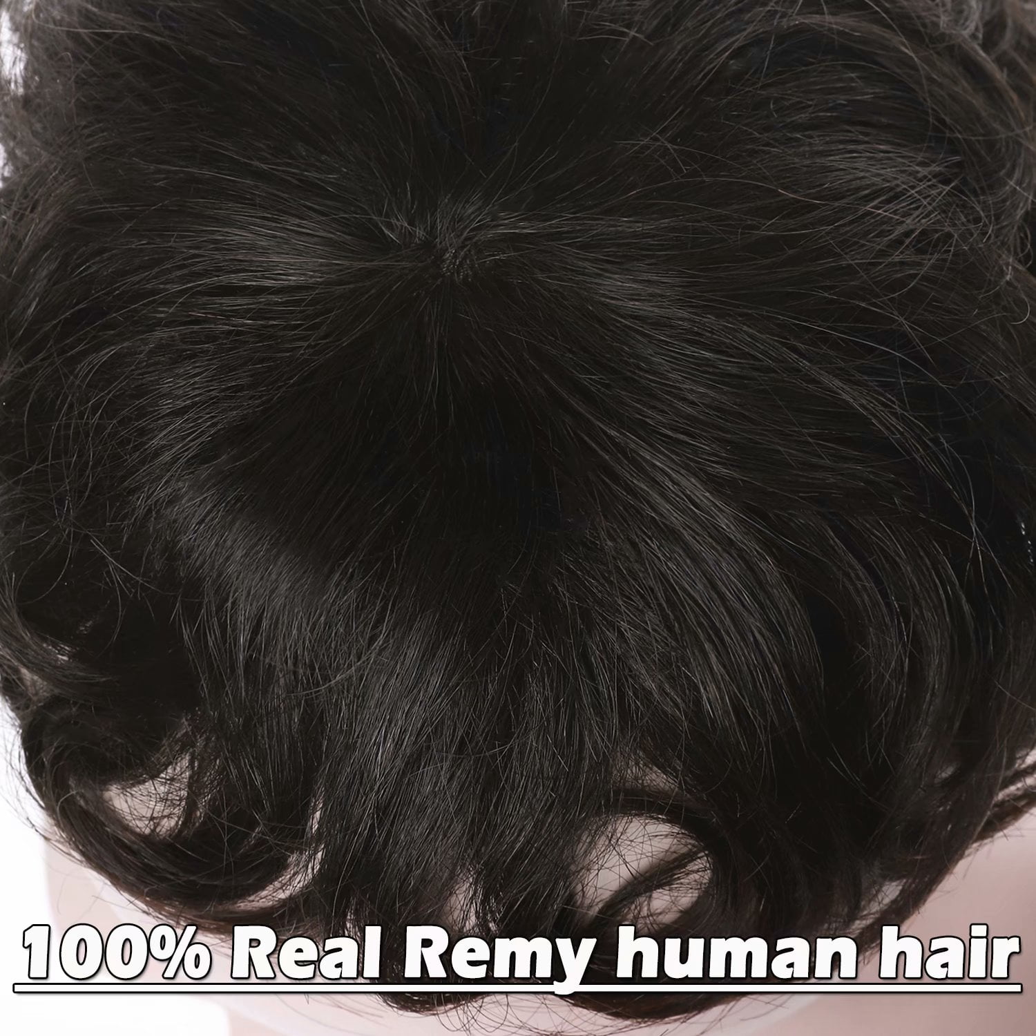 Benehair 100% Human Hair Top Toupee Piece Mans Wig Clip in Hairpiece Indian Remy Hair Replacement System Wigs Clip In Brown