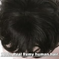 thumbnail image 6 of Benehair 100% Human Hair Top Toupee Piece Mans Wig Clip in Hairpiece Indian Remy Hair Replacement System Wigs Clip In Brown, 6 of 8