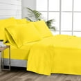 thumbnail image 1 of Alive Pixels Pillow Covers Yellow Solid 100 Percent Pure Cotton Super Soft 2-Pieces Pillowcases 450TC (Euro 26x26, Yellow), 1 of 6