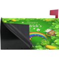 thumbnail image 5 of St Patrick Day Clover Magnetic Mailbox Cover Mailbox Wrap Post Letter Box Cover Home Decorative for Standard Mailboxes, 5 of 5
