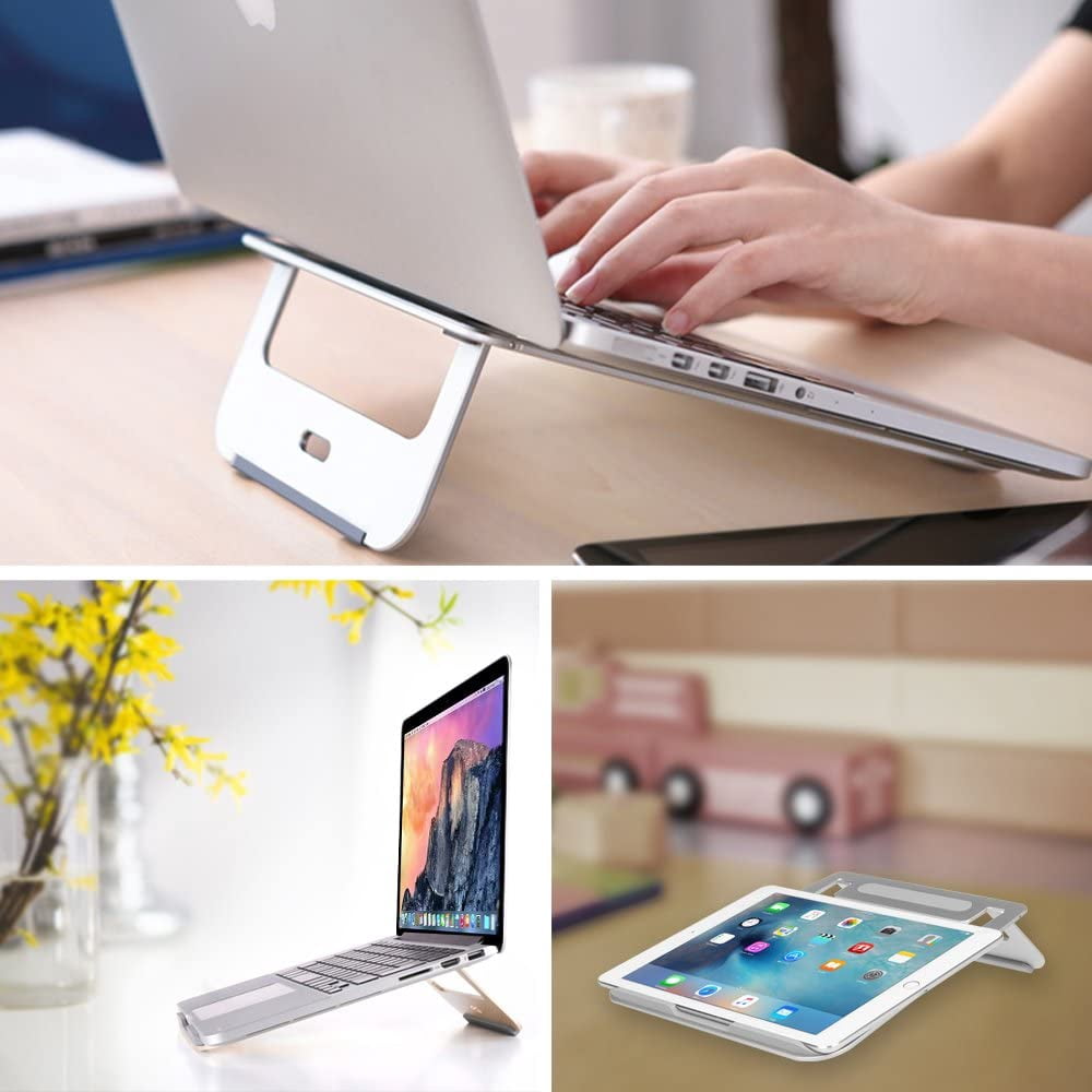 Fintie Aluminum Portable Laptop Stand for MacBook/iPad Pro/Samsung/RCA/Lenovo/Tablet/Notebook 9-17" Holder