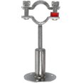 thumbnail image 5 of Stainless Steel Wall Mount Ceiling Mount Pipe Supports, 2pcs Adjustable Pipe Bracket Clamp Pipe Straps With Screws -tt, 5 of 5