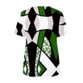 thumbnail image 5 of Blusa informal con cuello en V y manga corta con estampado de verano para mujer con estilo OAVQHLG3B Store  lin121212, 5 of 5