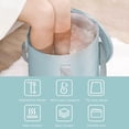 thumbnail image 4 of Portable Thermal Insulation Multifunctional Foldable Foot Soaking Bath Bucket Birthday Gift with Lid Home Travel Outdoor Camping Foot Soaking Spa Bucket, Blue, 4 of 5