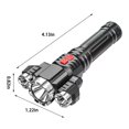 thumbnail image 3 of Penkiiy Lampe Torche Multifonction Extérieur Ménage Portable Cyclisme USB Rechargeable Urgence Mini Lampe Torche Lumineuse, 3 of 9