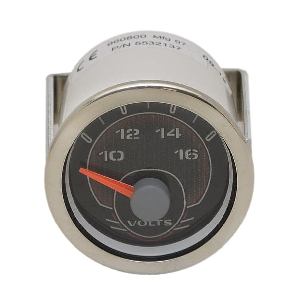 Beede Boat Volt Gauge Ranger Triton Silver Black 2 Inch