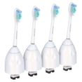 thumbnail image 3 of Replacement Brush Heads Compatible with E-Series HX7022 HX7001 Essence Xtreme Elite Advance and CleanCare Screw-On Toothbrush Handles (Pack Of 4), 3 of 6