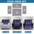 thumbnail image 6 of Kuiaobaty Fire Pattern Recliner Couch Cover with Elastic Bottom Nonslip Reclining Sofa Slipcover Breathable Recliner Couch Cover Dustproof Reclining Slipcover for Living Room, 6 of 8