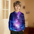 thumbnail image 5 of Sweatshirts for Boys Galaxy Print Cozy Pullover Hoodie Top Casual Style Boys Hoodies Size 3-4Y, 5 of 8