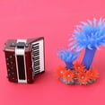 thumbnail image 4 of 6CM Miniature Wooden Red Accordion Model Instrumental Model with Delicate Box Musical Gift, 4 of 9