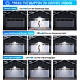 thumbnail image 4 of 6  Solar Motion Lights Outdoor , 270? Wide Angle,3 Modes Solar Wall Lights,  Solar  Flood Lights for Fence Garage Garden Patio Yard, 4 of 6
