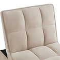 thumbnail image 6 of Convertible Chair Bed, 4 in 1 Convertible Sofa Bed Sleeper Chair with Adjustable Backrest & Side Pocket, Built-in Handle & Pillows, Sofa Couch Bed Sofa Chair for Living Room, Small Spaces, Taupe, 6 of 9