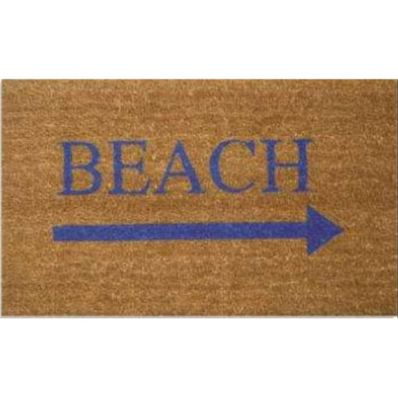 Geo Crafts G366 18 x 30 in. Coir Beach Arrow Welcome Doormat