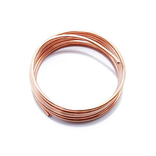 Copper Wire 14 Gauge, Dead Soft, Round (10 ft coil)