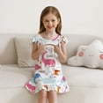 thumbnail image 2 of Jurebecia Girl Dinosaurs Nightgown Cartoon Pajamas Dress for Kids Teenager Night Dress Baby Nightdress Cute Children Clothing 150 cm 9-10 Years, 2 of 8