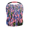 ECZJNT American flags Memorial Day July 4th Nursing Cover Baby Breastfeeding Infant Feeding Cover Baby Car Seat Cover