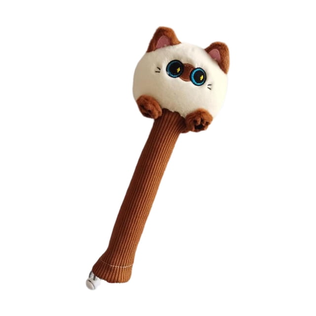 Cubierta del mango de la raqueta de bádminton, agarre decorativo de la raqueta de la muñeca del animal relleno, protector de agarre antideslizante, Gatito