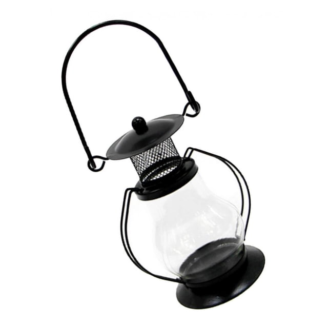 Linterna colgante portátil Sharpla metal duradero para interiores o exteriores estilo vintage