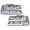 Clear lens Chrome Housing Clear Reflector, variant on CROSSDESIGN LED SIGNAL+BAR DRL Headlights Fit for Chevy Silverado/Suburban 1999-2006 Headlamps