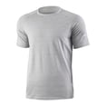 thumbnail image 5 of Men's Moisture Wicking Breathable Active Performance Tech T-Shirts Workout Shirt with Short Sleeve Size 3XL Gray, 5 of 9