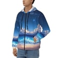 thumbnail image 3 of Naloa Starry Night Ocean View Men’s Hoodies, Zip up Hoodie, Sweatshirts,Hoodies for Men Sizes S-3XL-Medium, 3 of 5