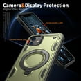 thumbnail image 5 of Rugged Phone Case for Apple iPhone 11, Military Grade Shockproof iPhone 11 Case with Ring Holder, Kickstand, TPU & PC Shell MagSafe Compatible iPhone 11 Cover, Olivegreen, 5 of 5