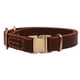 thumbnail image 1 of Collar de perro de cuero tapizado de lujo, hebilla de cinturón, adecuado para mascotas medianas y grandes, 1 of 5