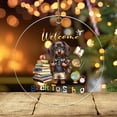 thumbnail image 3 of Welcome Dachshund Back to School Vintage Retro Acrylic Round Ornament Wiener Dog Lover Gifts Idea Home Tree Decor - 02012, 3 of 4