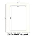 thumbnail image 2 of Antique White Picture Frame Mat for 16x20 Frames - Fits 12x18 Photos - 50 Mats, 2 of 7