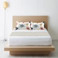 thumbnail image 6 of Yayeee Pillowcase King Size Set of 2 Satin Wrinkle Resistant Pillow Case, Beige Retro Flower, 6 of 7