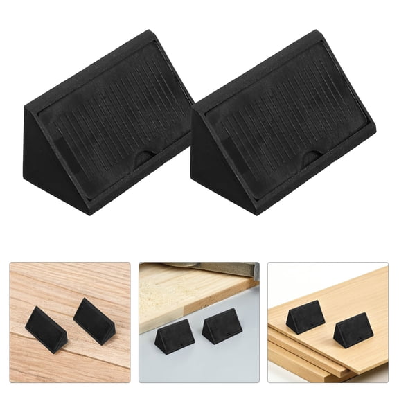 CTIRCHIU 50pcs Bracket Triangle Bracket Black Plastic For Furniture Connection Thickened Design