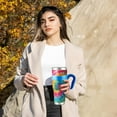 thumbnail image 2 of Travel Tea-cup Stainless Steel Tumbler 40OZ Cup Gift for Girlfriend, 2 of 6